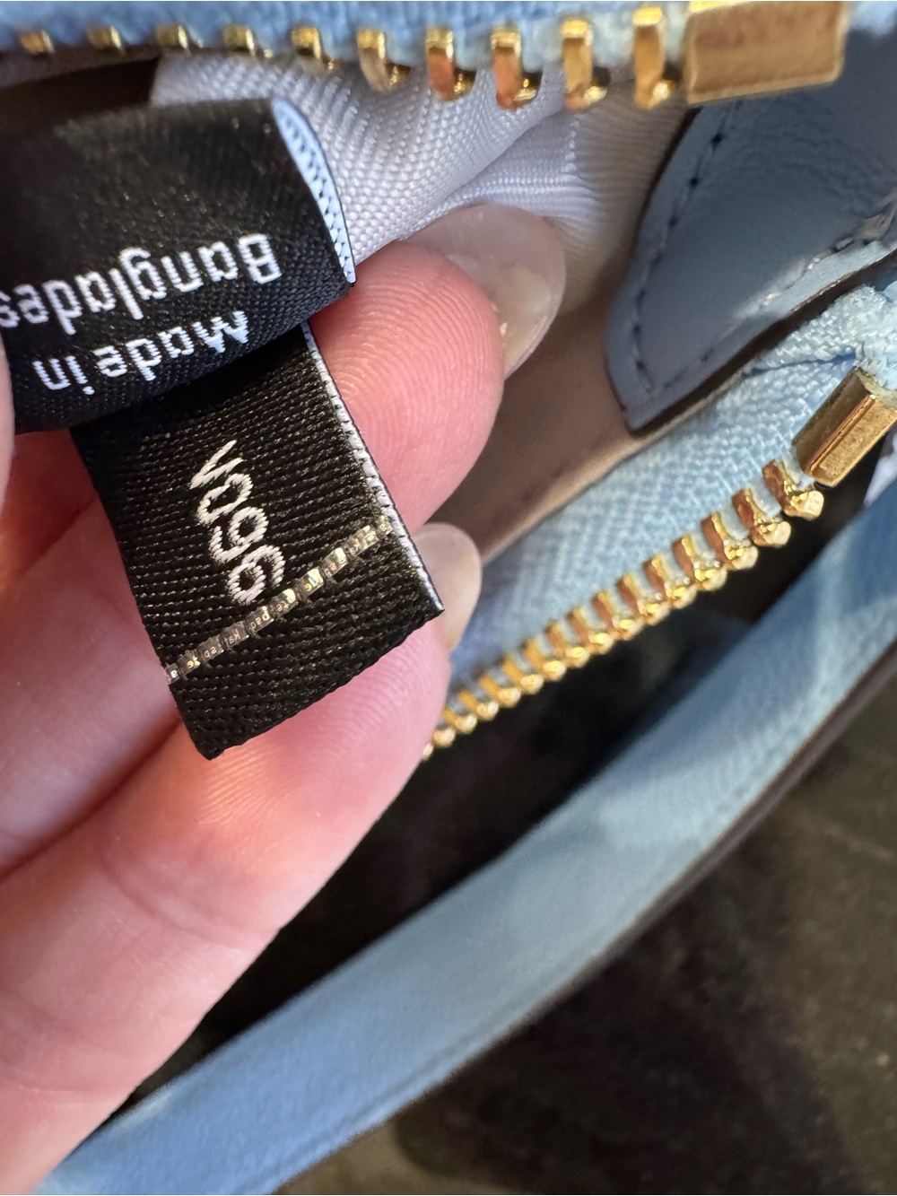 🩵♠️Kate Spade Kayla Woven Leather Small Shoulder Bag Blue NWT Gold Hardware - Picture 10 of 14